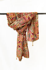 Load image into Gallery viewer, Rang Mahal - رنگ محل - Organza Panelled Dupatta