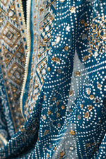 Load image into Gallery viewer, Neel Sitara - نیل ستارہ - Embellished Chunri Dupatta
