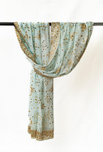 Load image into Gallery viewer, Hawa-e-Imaan - ہواءِ ایمان - Soft Mint Chunri Dupatta