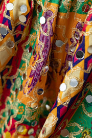 Sheesha Sitara - شیِشہ ستارہ - Mirror-work Satin Dupatta