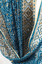 Load image into Gallery viewer, Neel Sitara - نیل ستارہ - Embellished Chunri Dupatta
