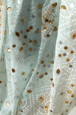 Load image into Gallery viewer, Hawa-e-Imaan - ہواءِ ایمان - Soft Mint Chunri Dupatta
