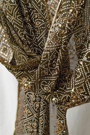 Zaitoon Zewar - زیتون زیور - Olive Mirror Chunri Dupatta