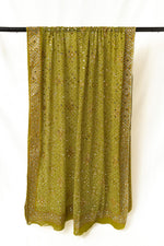 Load image into Gallery viewer, Mehrban Mehndi - مِہربان مہندی - Festive Green Dupatta
