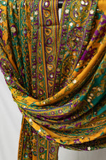 Load image into Gallery viewer, Mehr-o-Bahar - مہر و بہار - Mustard Garden Dupatta
