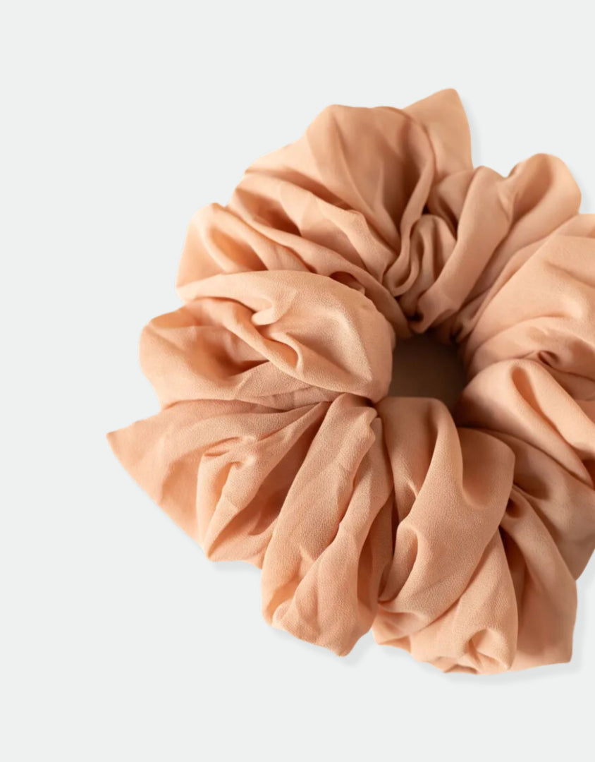 Honey Beige | Chiffon Volumizing Scrunchie