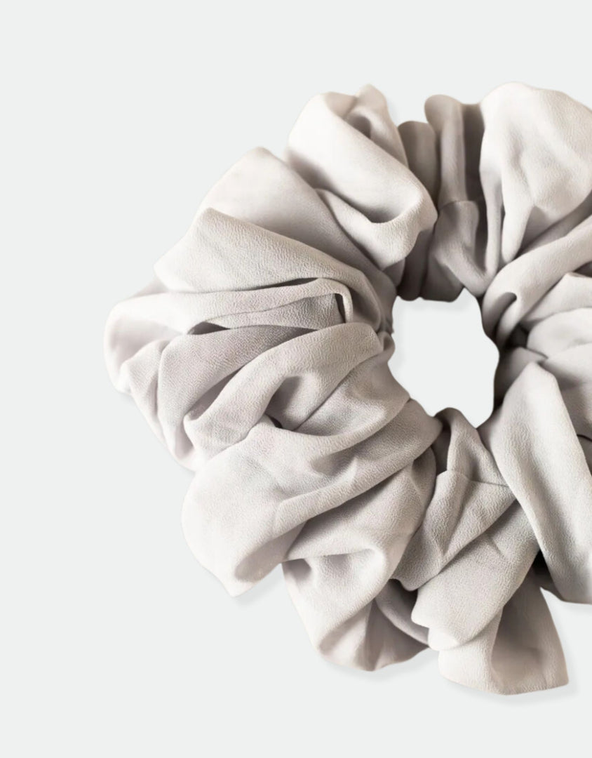 Light Grey | Chiffon Volumizing Scrunchie