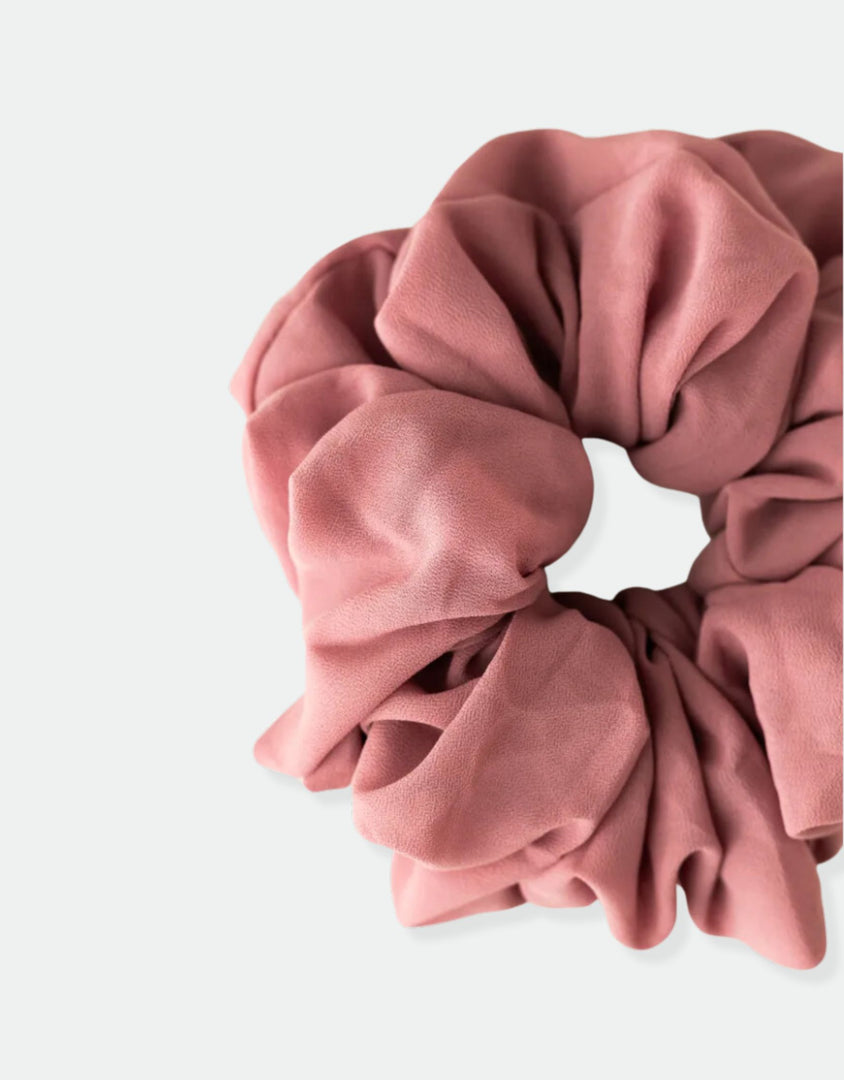 Mauve | Chiffon Volumizing Scrunchie