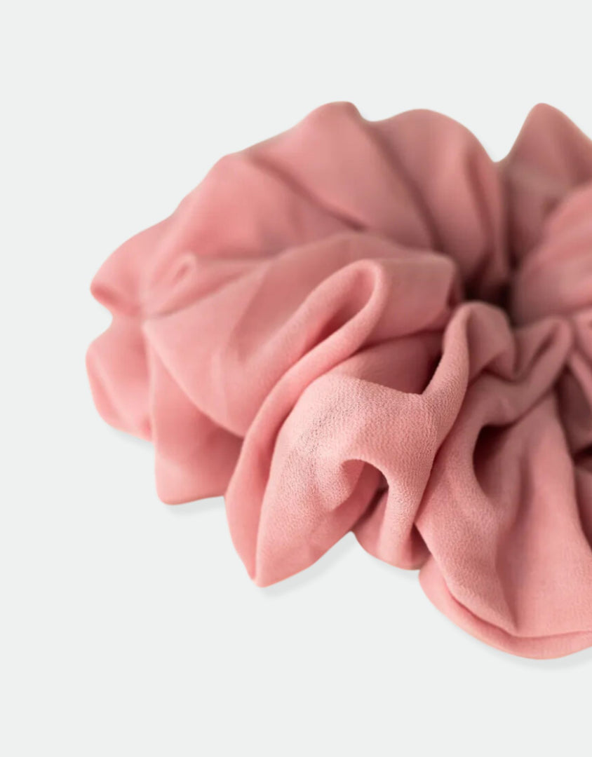 Perfect Pink | Chiffon Volumizing Scrunchie