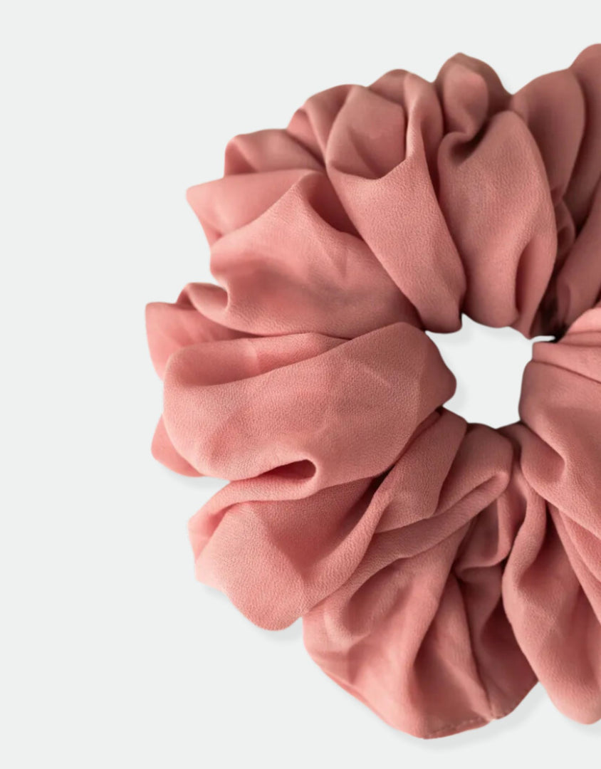 Warm Rose | Chiffon Volumizing Scrunchie