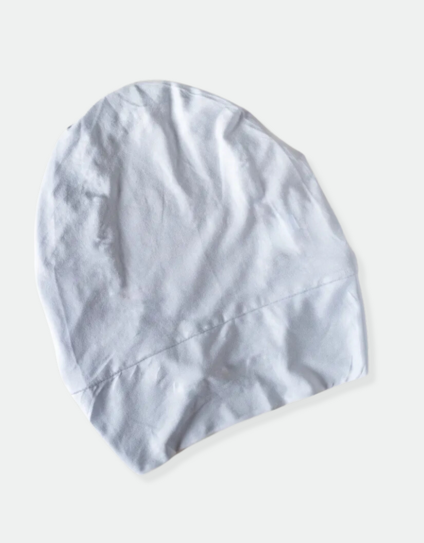 White | Non Slip Bonnet-Style Undercap